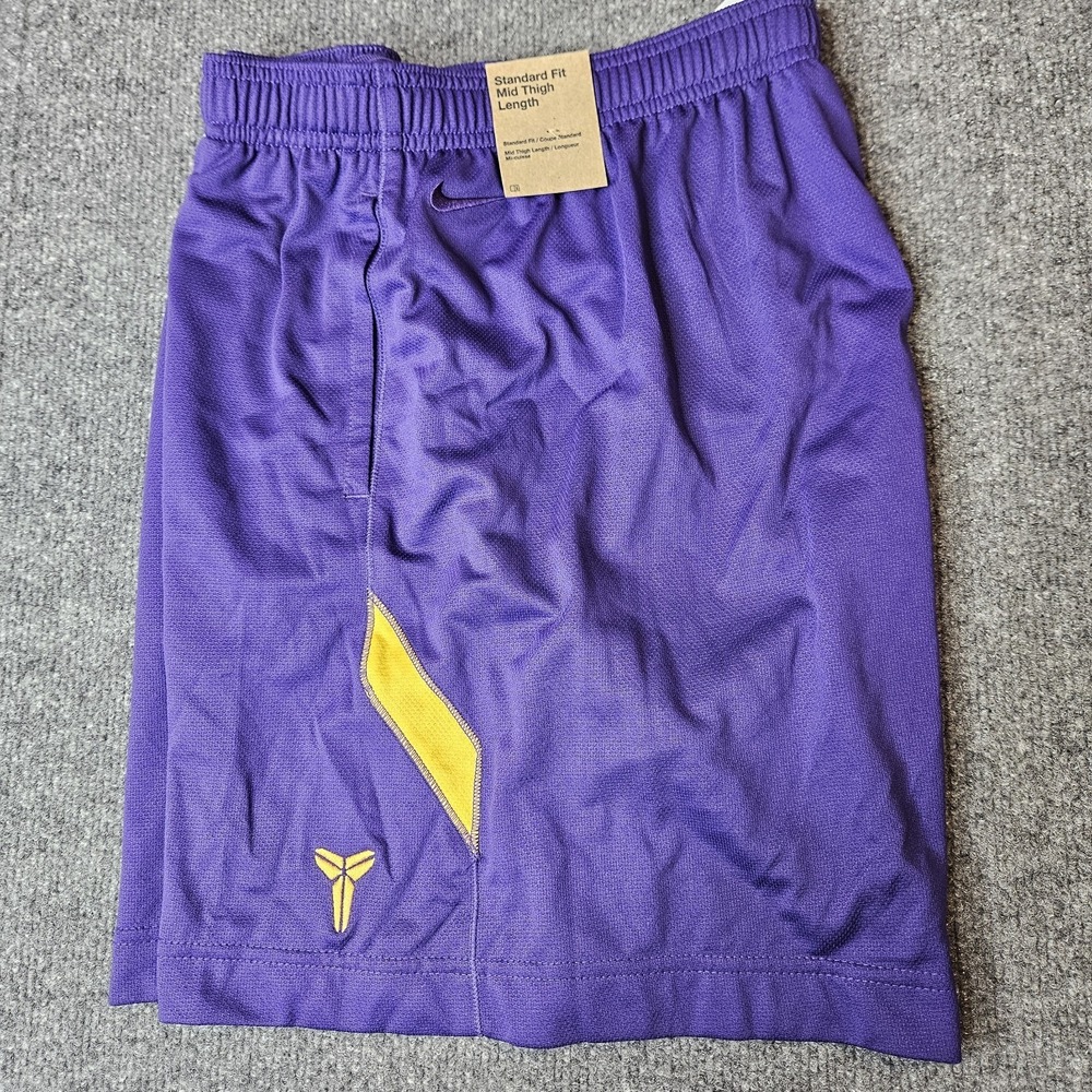 Nike Kobe Bryant Dri-FIT Basketball Shorts Youth XL Purple Lakers HJ1005-547‎